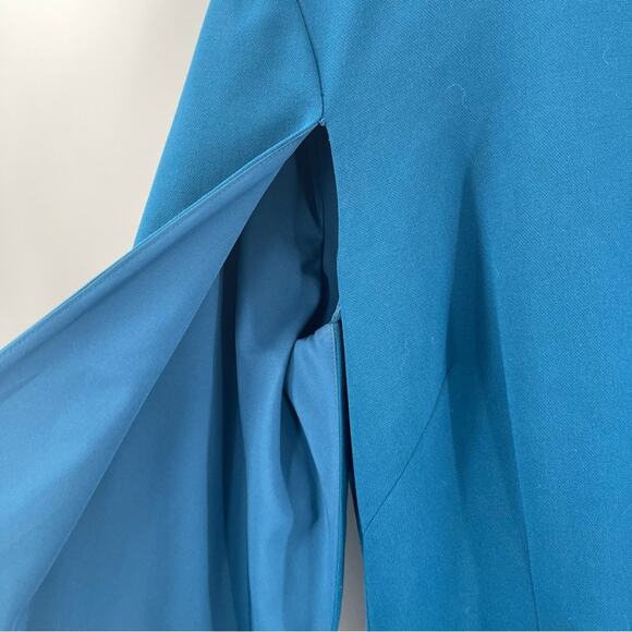 BLACK HALO EVE By LAUREL BERMAN Dress Size 6 Statement Sleeve Cutout La Rue Mini - Picture 5 of 16